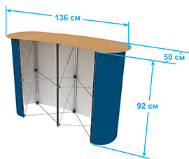 Stand-M Pop-up ресепшн 3×2 LIGHT