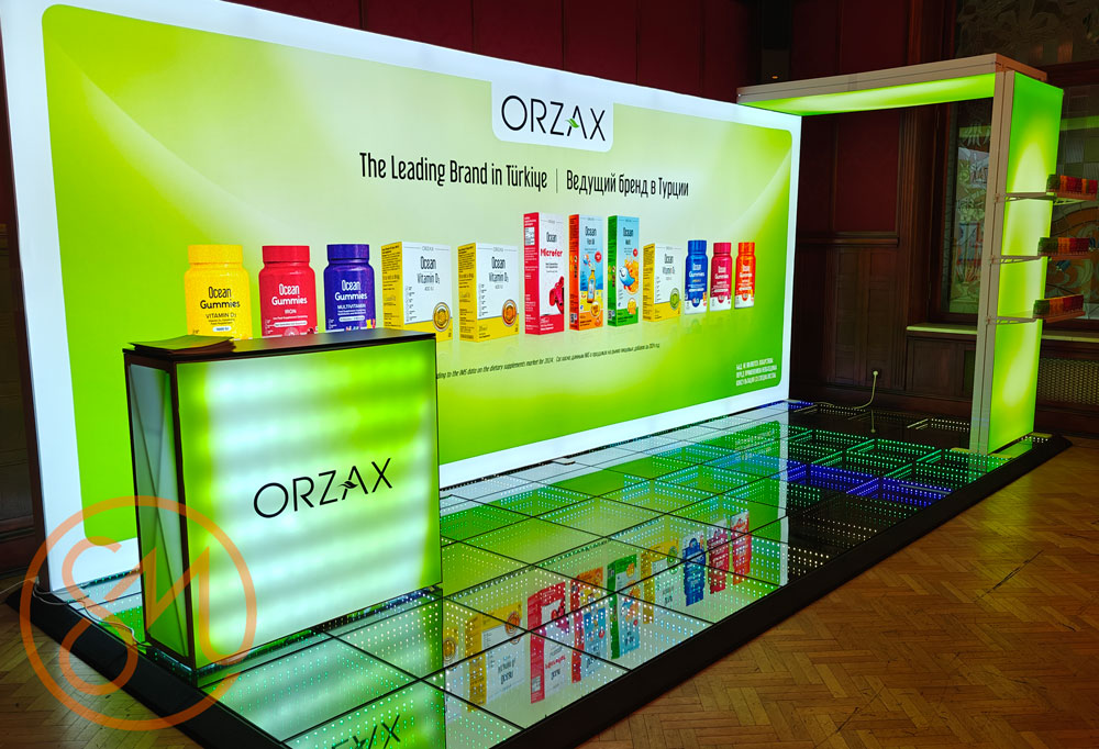 Поп ап ресепшн с подсветкой