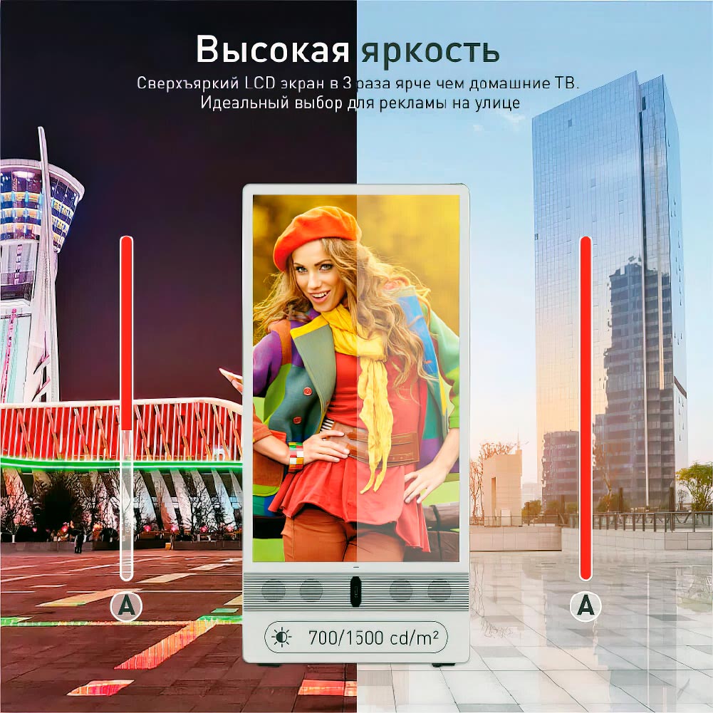 Street Poster — рекламный экран (портативный, автономный) для улицы