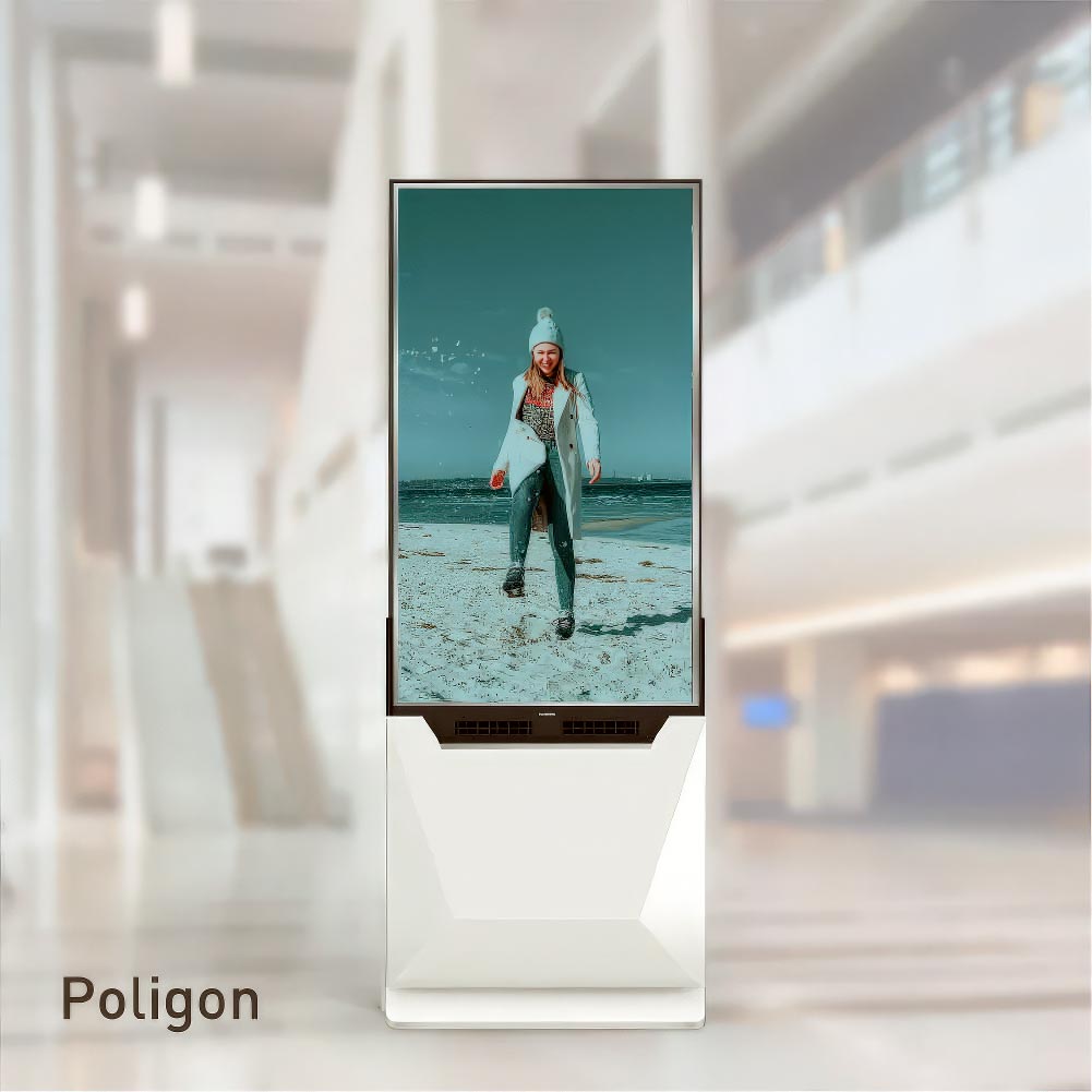 Duo — двусторонний рекламный экран (киоск)