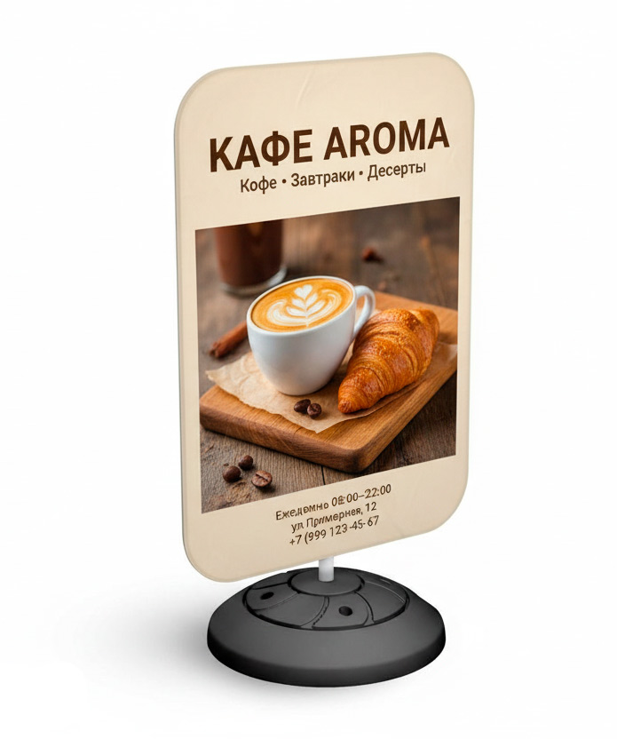 Флаг Флайдер Прямоугольник 85×120 см