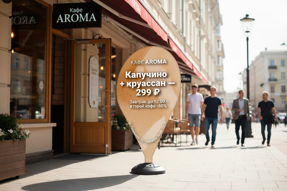 Флаг Флайдер шар воздушный 123×202 см