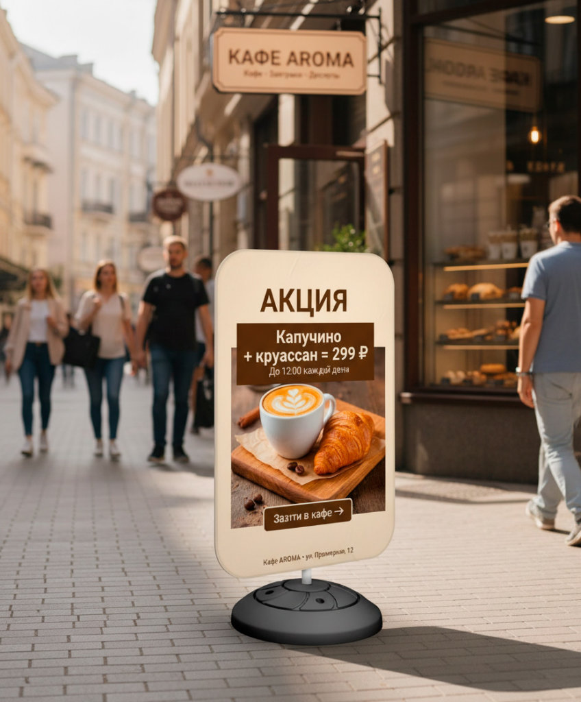 Флаг Флайдер Прямоугольник 85×120 см